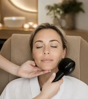 BioCool Renewal facial treatment with a handheld cooling wand